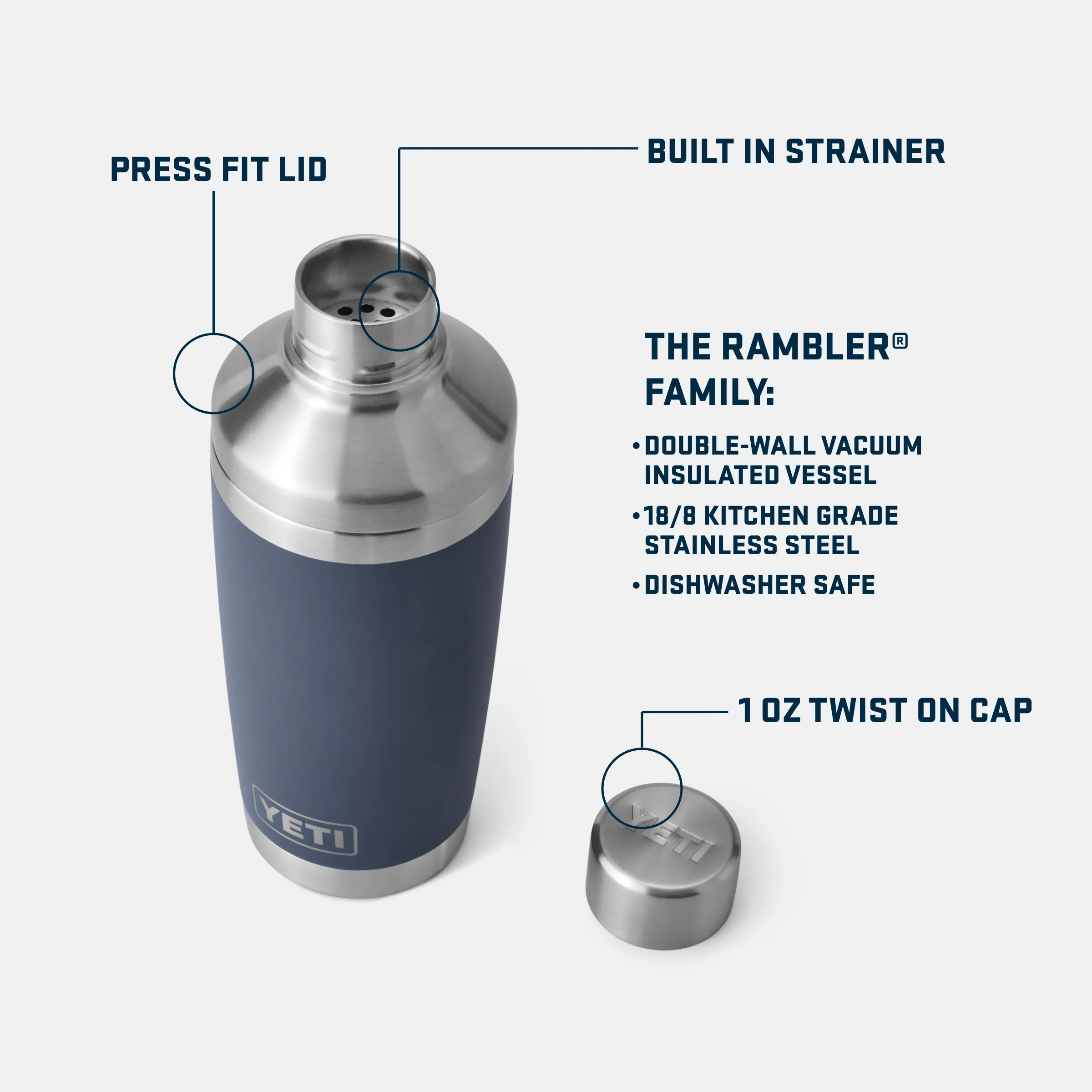 Rambler® 20 oz (591 ml) Cocktail Shaker