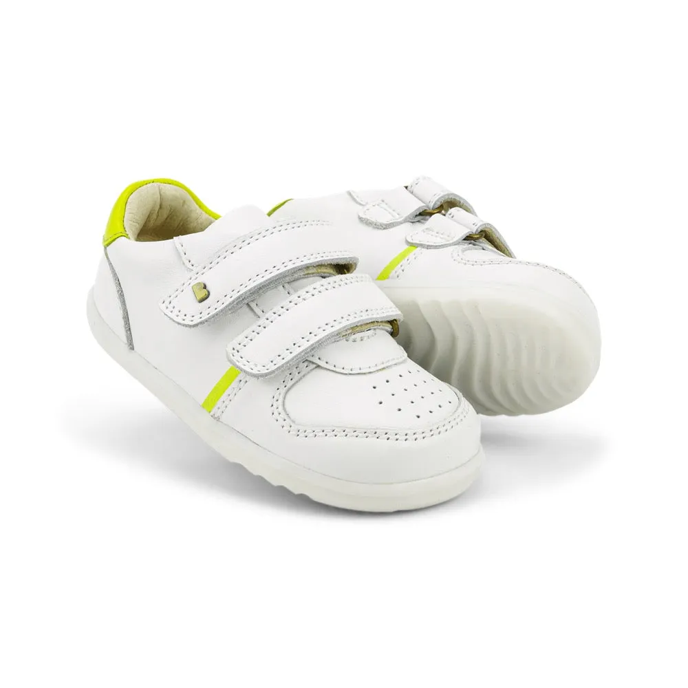 Riley  - Step Up - White   Neon