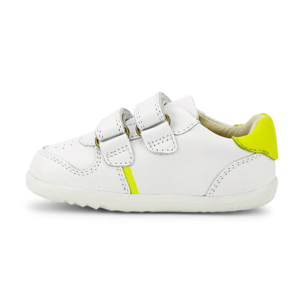 Riley  - Step Up - White   Neon