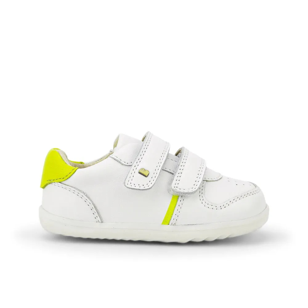 Riley  - Step Up - White   Neon