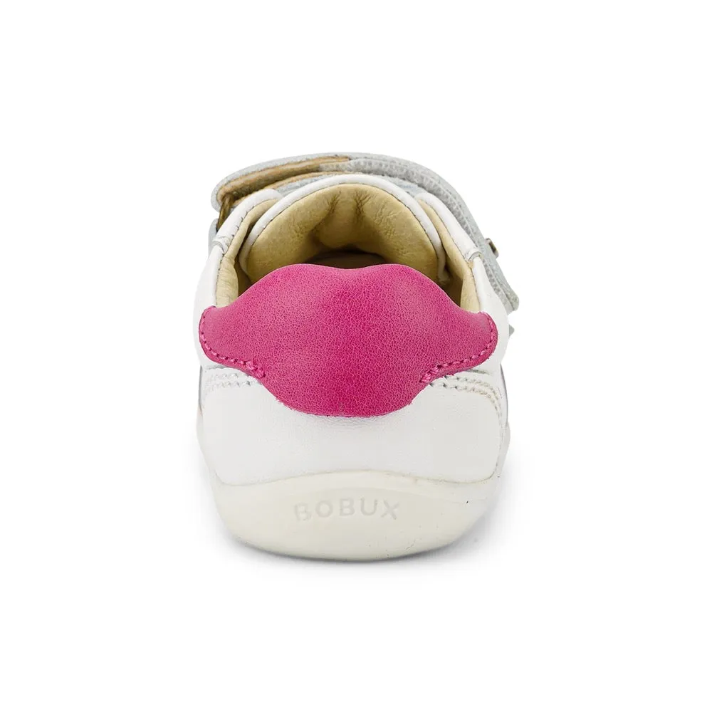 Riley  - Step Up - White   Pink