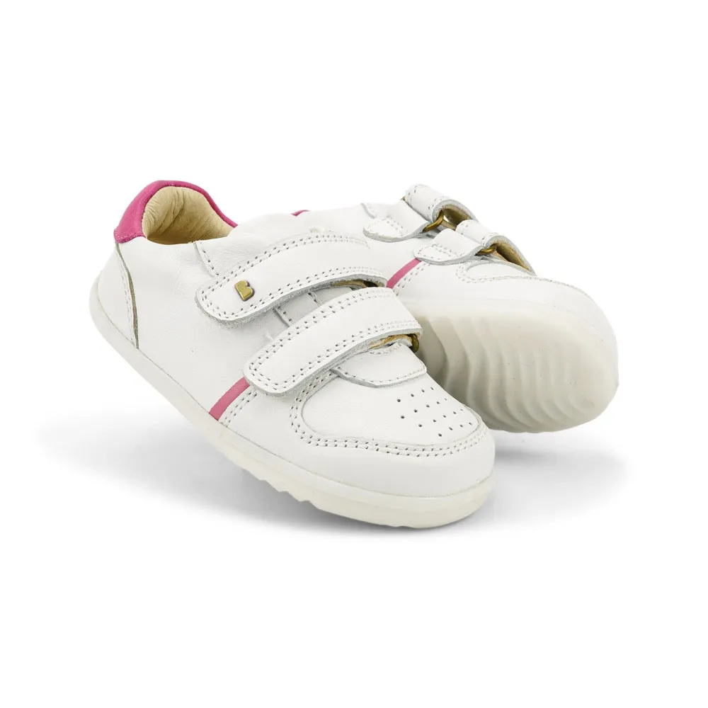 Riley  - Step Up - White   Pink