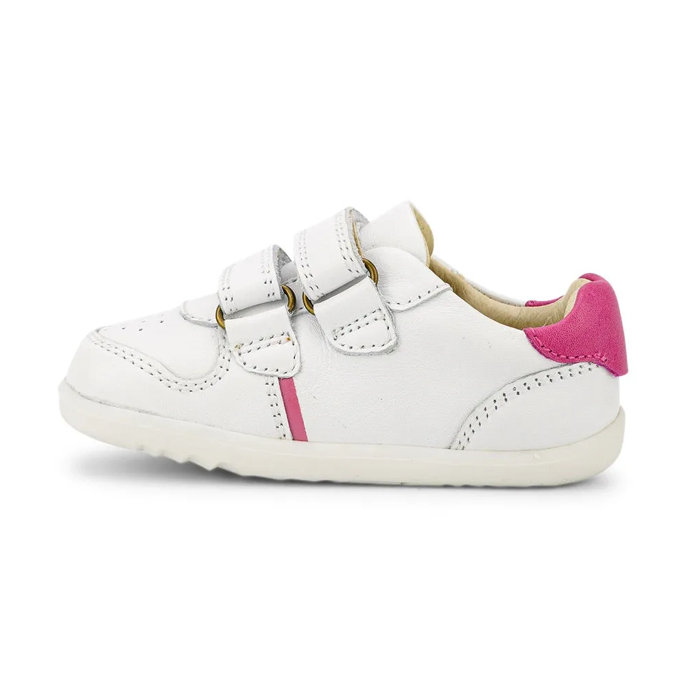 Riley  - Step Up - White   Pink