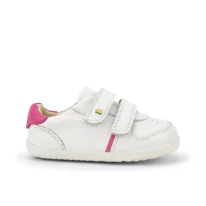 Riley  - Step Up - White   Pink