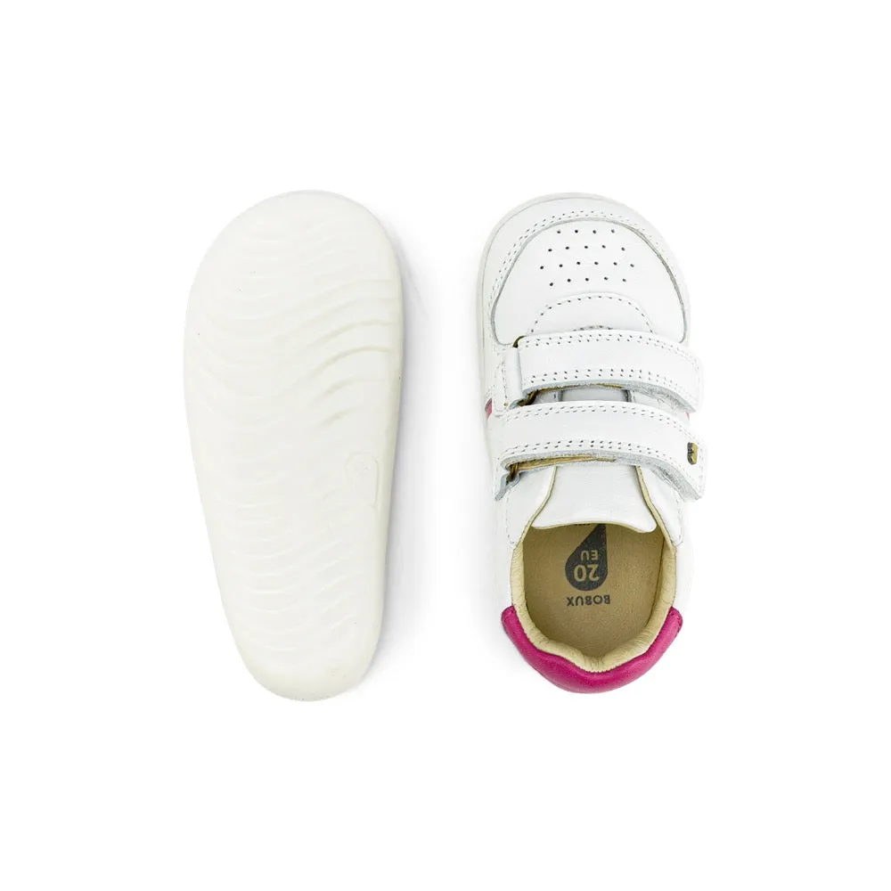 Riley  - Step Up - White   Pink