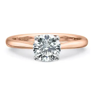 Rose Gold Diamond Solitaire Ring