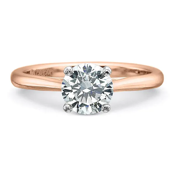 Rose Gold Diamond Solitaire Ring