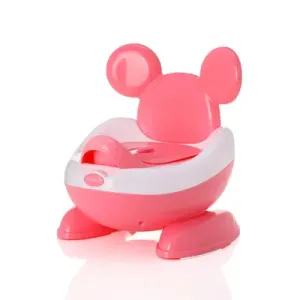 Royale Potty Trainer Potty Seat With High Backrest And Detachable Potty Storage Box Pink