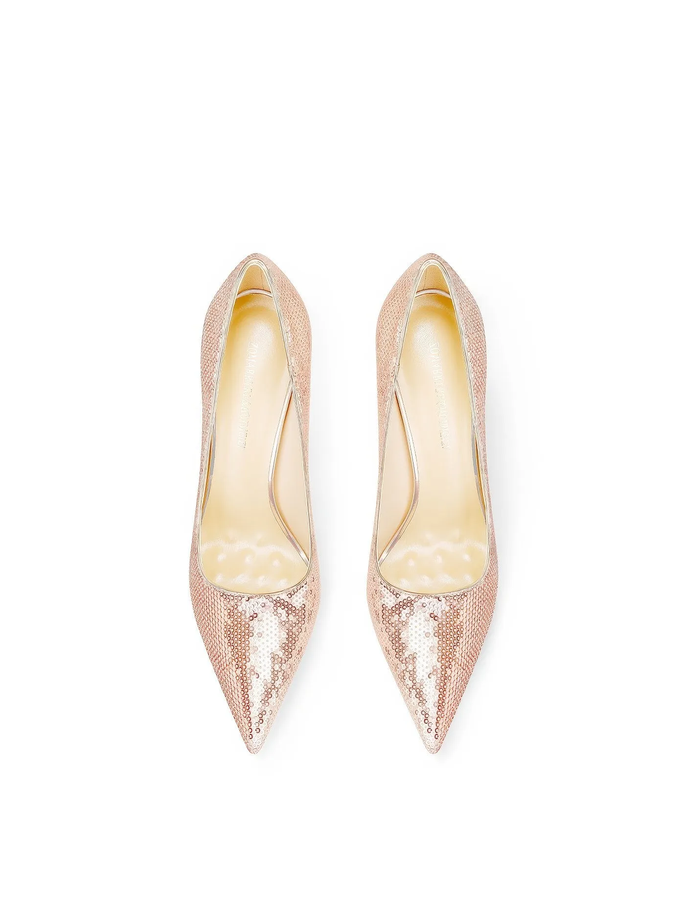 Sequin Decor Pointy Toe Pump Heels