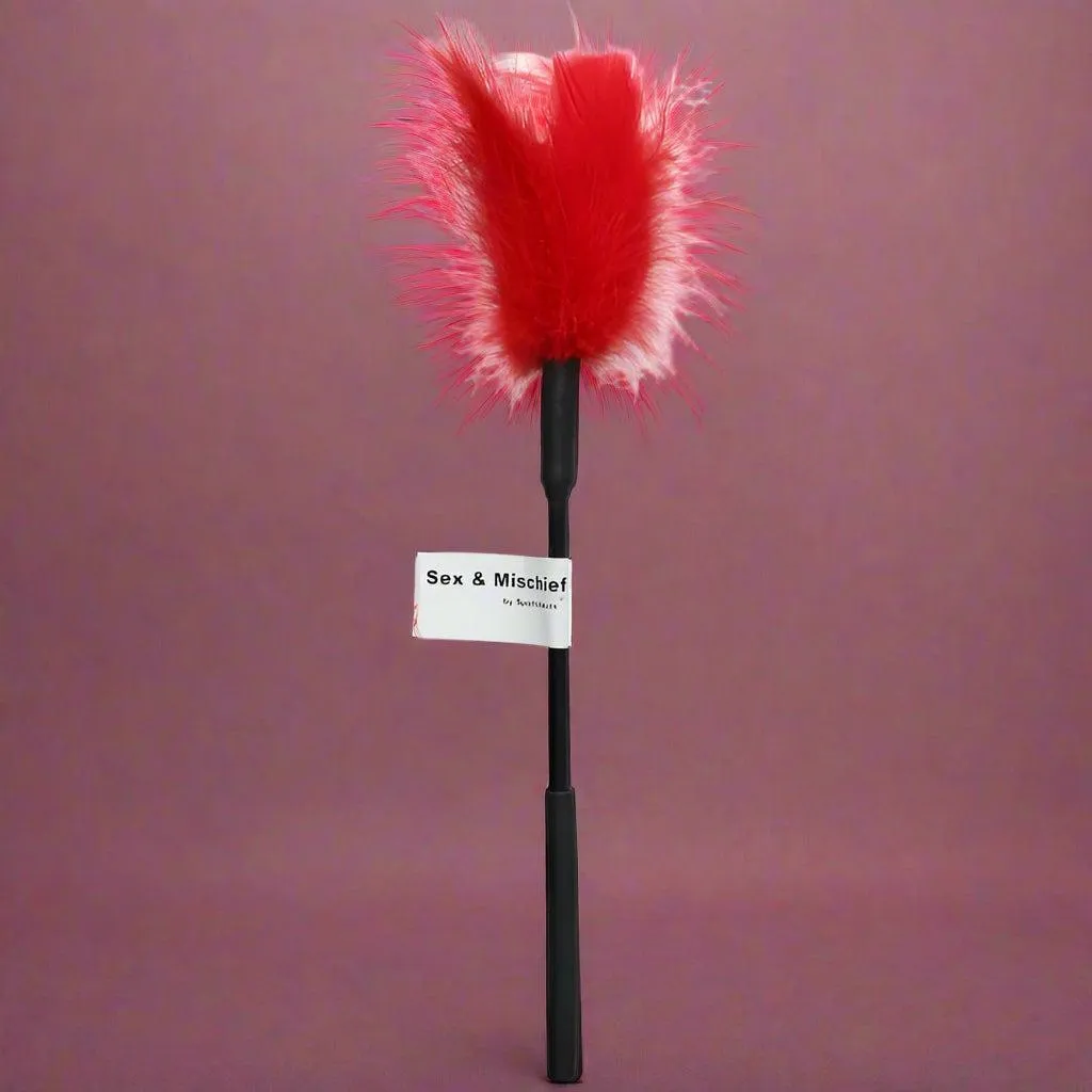 Sex and Mischief 7 Inch Red Feather Tickler