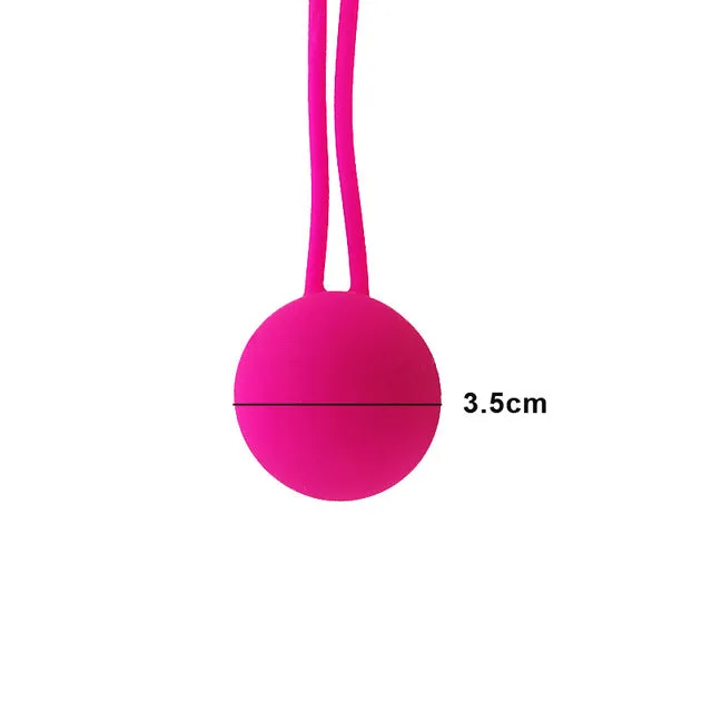 Silicone Vaginal Tightening Kegel Exerciser Vibrator Ball Trainer Ben Wa Balls Women Adult Sex Product Pink