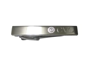 Silver Toned Etched Sleek Civic Coin CVC Cryptocurrency Blockchain Skinny Tie Clip