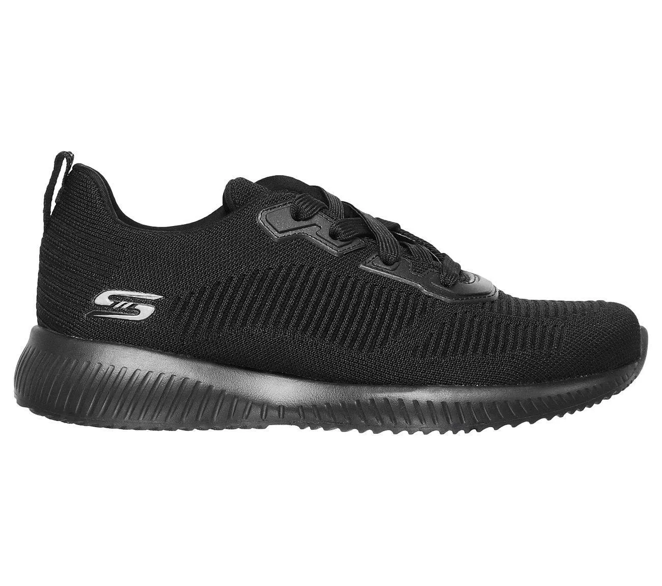 Skechers 32504 Bobs Tough Talk Sneakers für Damen, weite Passform, Schwarz