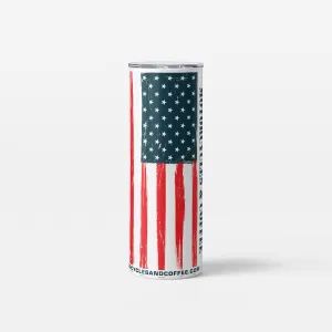 Skinny Tumbler - Distressed Flag - Color