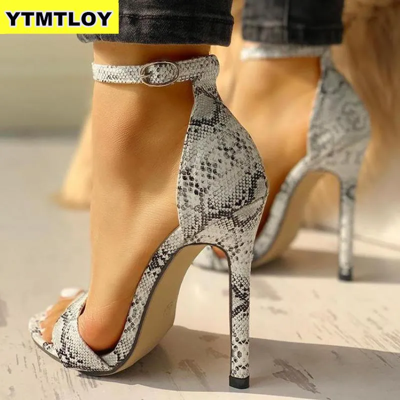 Snake Print Summer Luxury High Heels