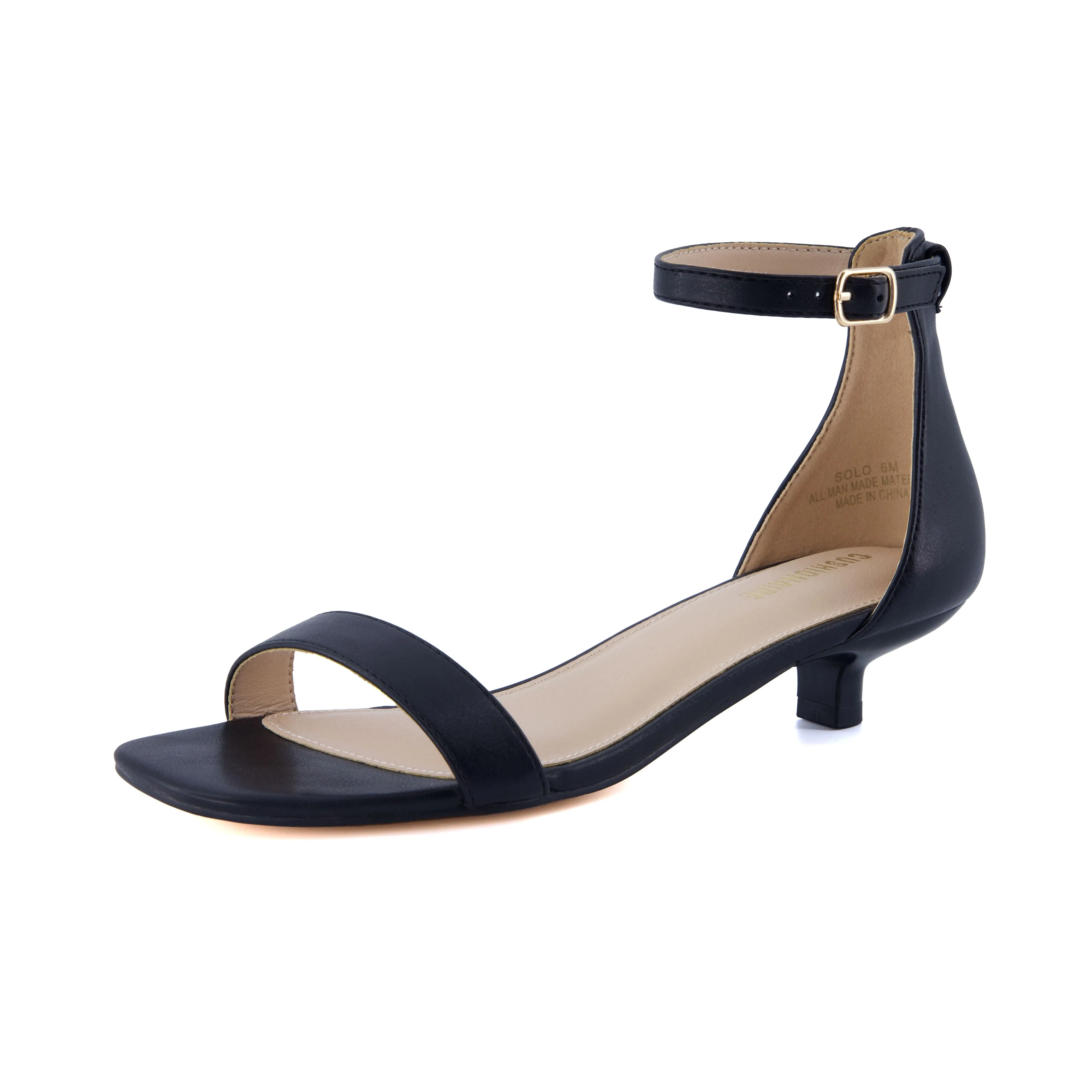 Solo Kitten Heel Sandal