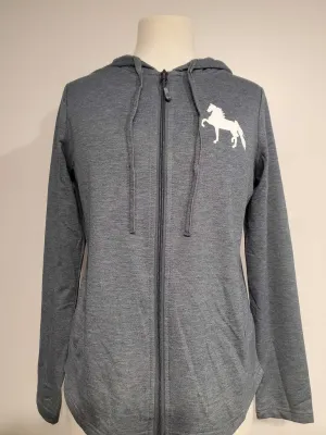 Teal Zip Up Sweatshirt Ladies M