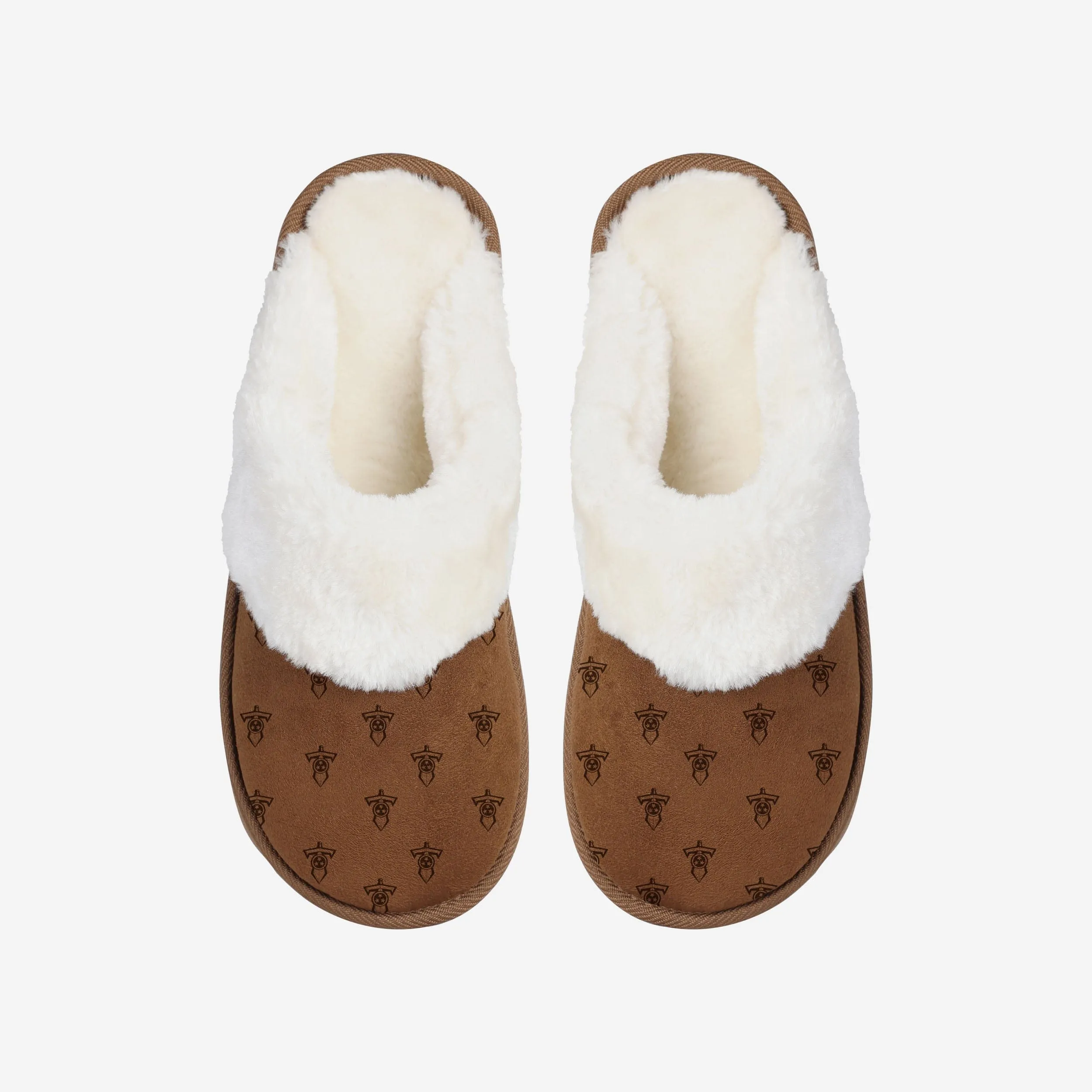 Tennessee Titans Womens Repeat Logo Moccasin Slipper