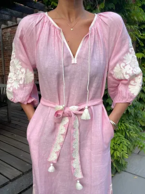 The Somento Dress ↠ Pink