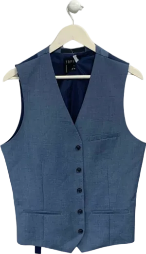 Topman Blue Formal Waistcoat UK 42