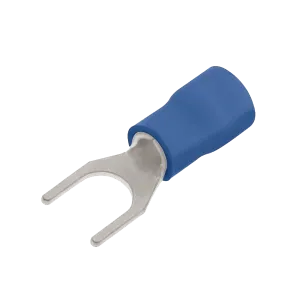 Unicrimp QBF3 Blue Fork Terminal 3mm (100 Pack)