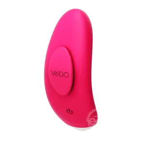 VeDO Niki Rechargeable Silicone Panty Vibrator - Foxy Pink