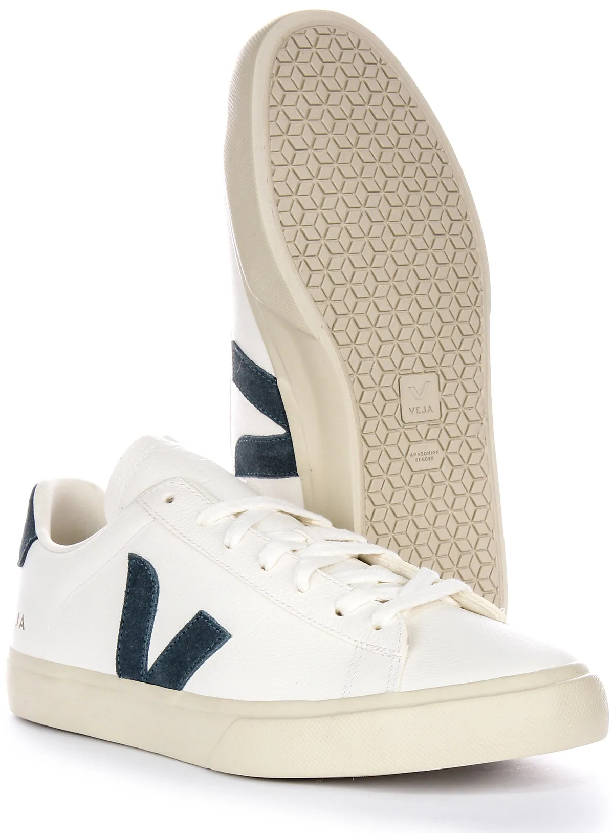 Veja Campo Chromefree In White Blue For Men