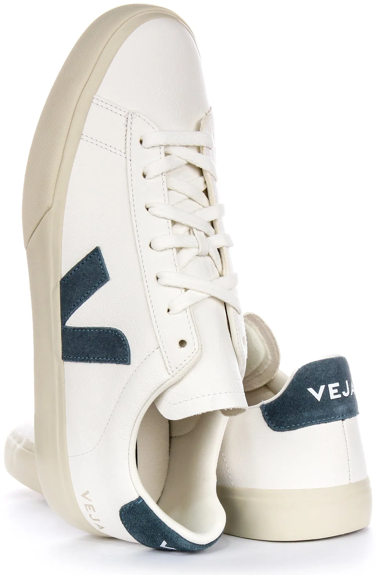 Veja Campo Chromefree In White Blue For Men