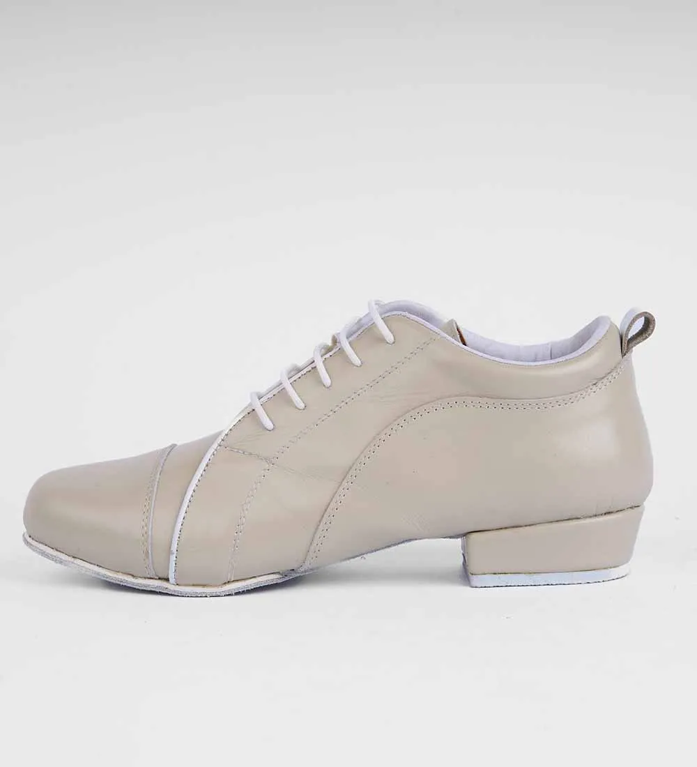 Warm Ivory Premium Leather – Men's Tango Trainer - Arrabal 6002