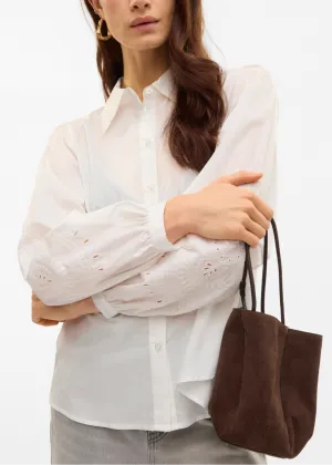 White Embroidery Anglaise Sleeve Blouse