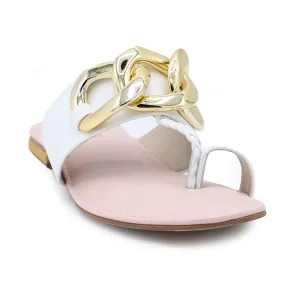 White Formal Chappal 005664