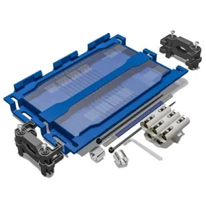 Wiska SH506W SHARK 55x146x35mm, IPX8 Pre-filled Gel Joint Complete with 5 Core 80A Terminal Block & Cable Rentention Clamps Blue