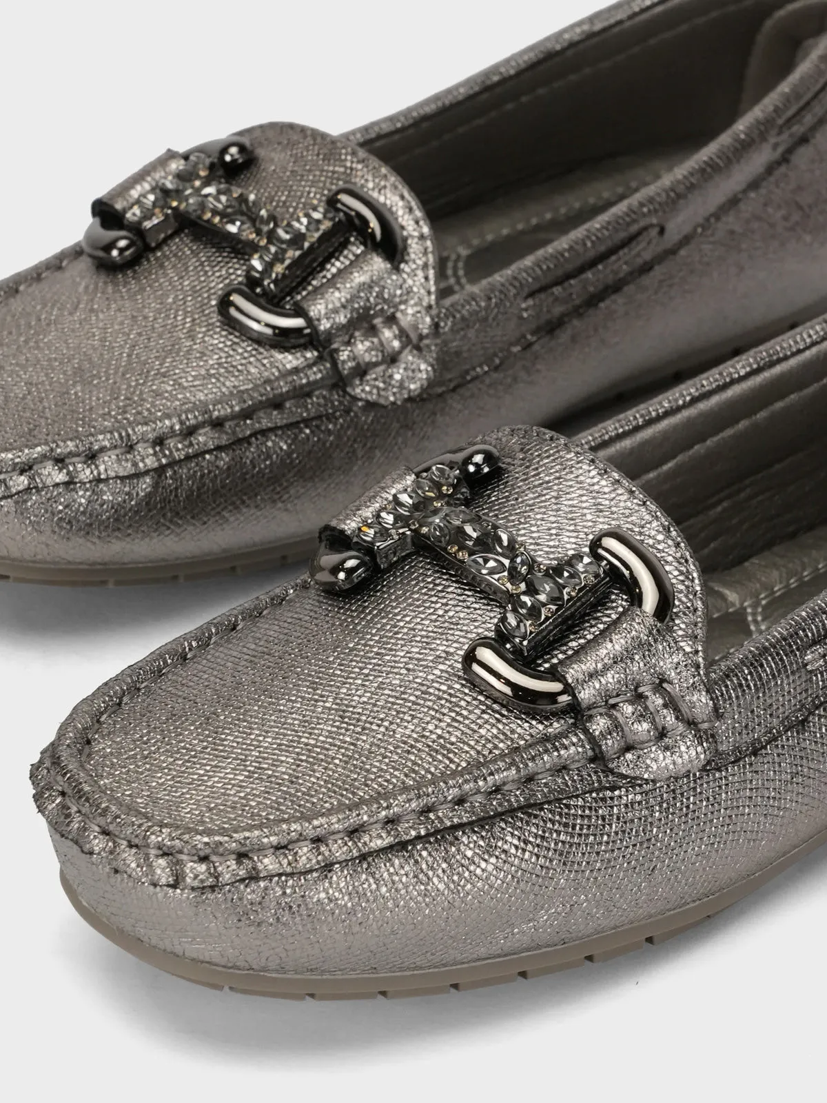 Women "FARGO" Round Toe Stylish Moccasins