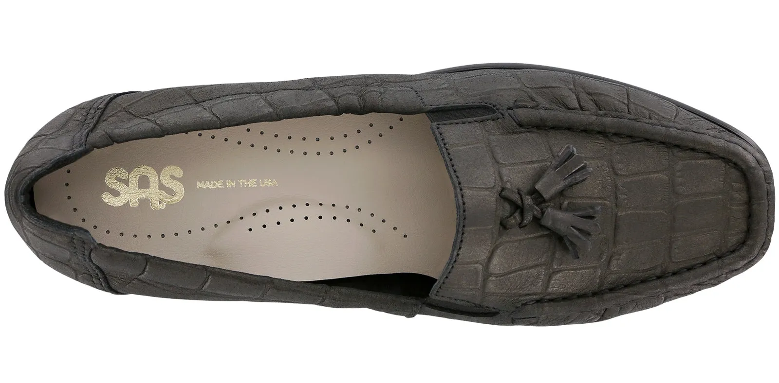 Women's Hope Slip On Loafer in Black Croc