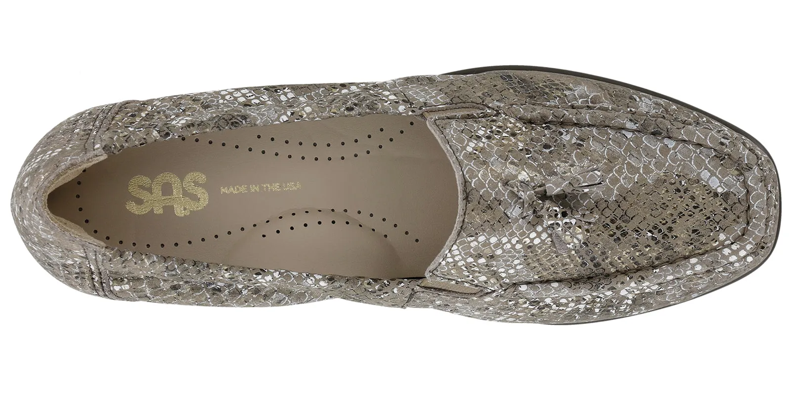Women's Hope Slip On Loafer in Multisnake Gold