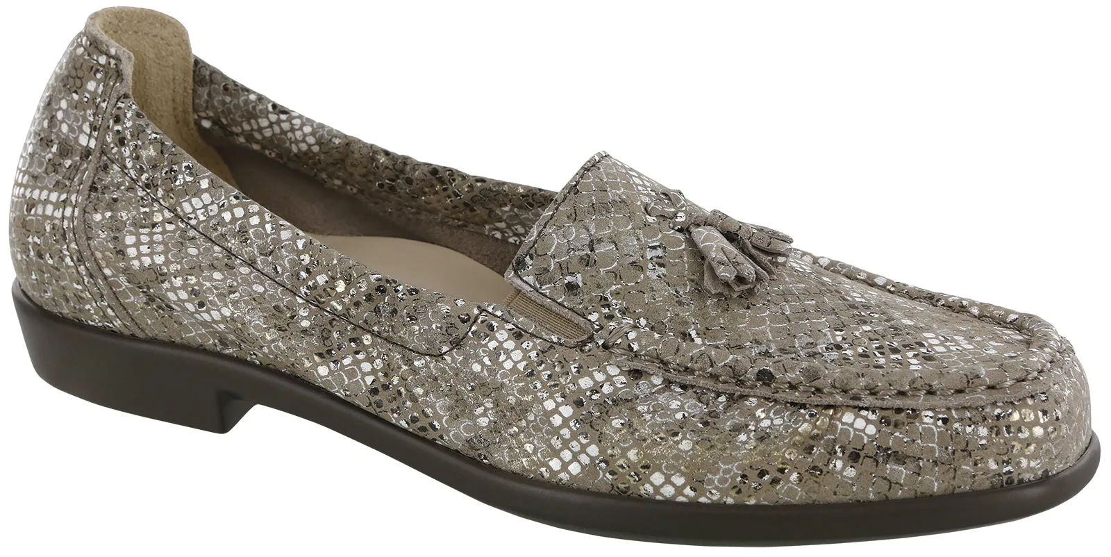 Women's Hope Slip On Loafer in Multisnake Gold