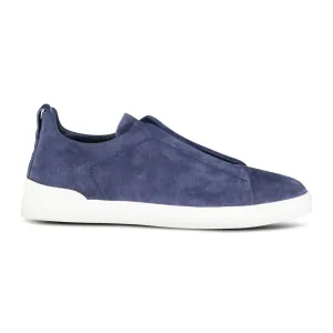 ZEGNA Suede Trainers Blue