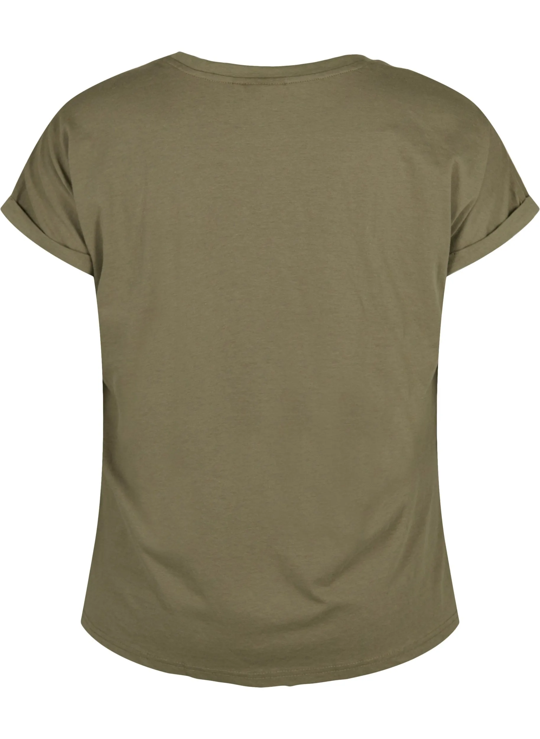 Zizzi Katja T-Shirt in Khaki