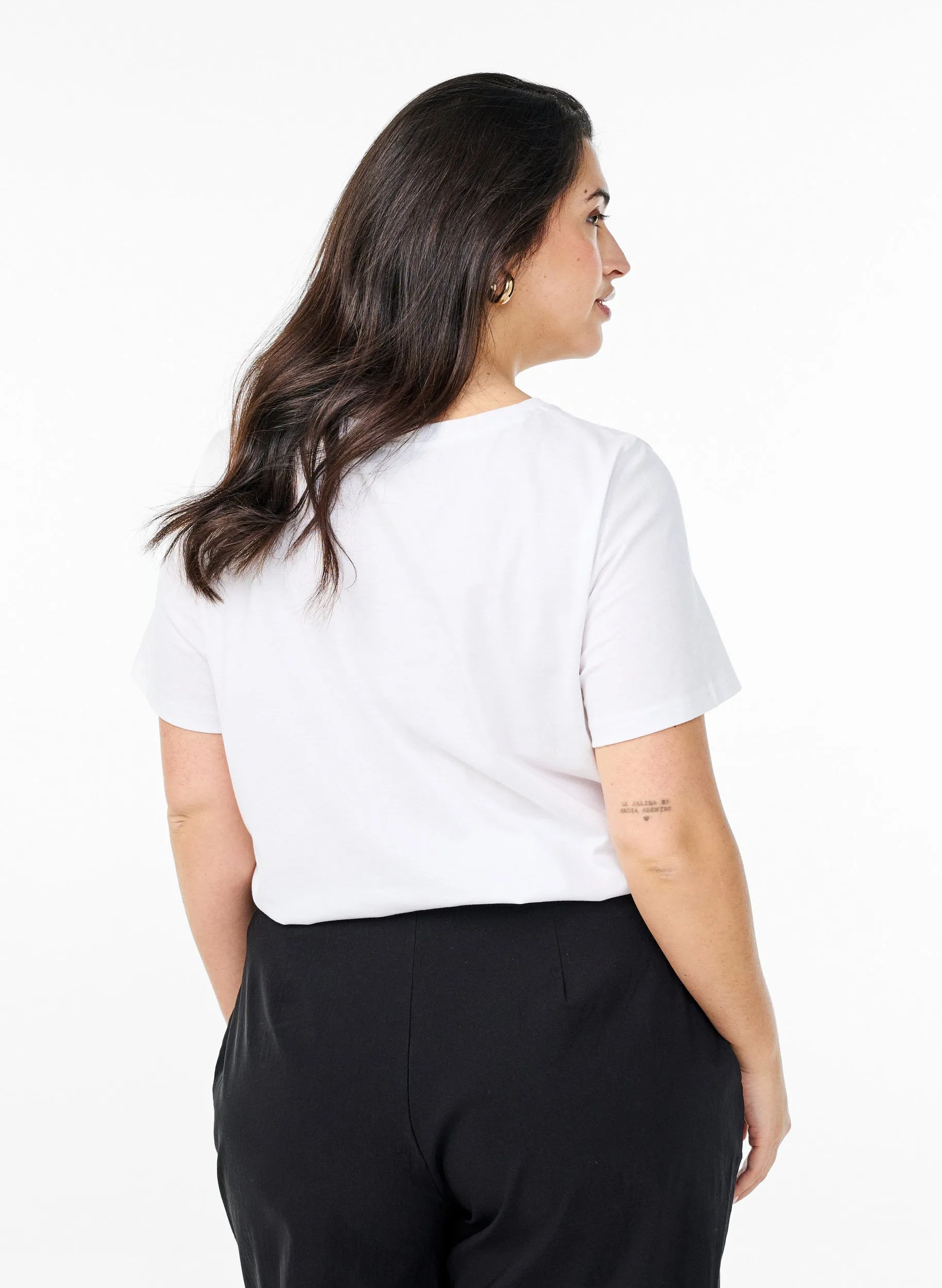 Zizzi Vivia T-Shirt in White